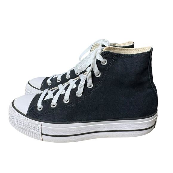 Converse Chuck Taylor Women’s High All Star Lift Platform Sneakers Black Size 10 - Picture 1 of 10